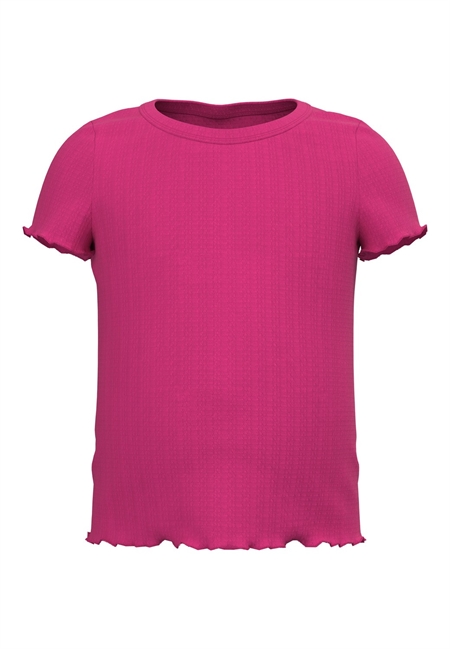 Billede af NAME IT Hulmønster T-shirt Vibse Pink Yarrow